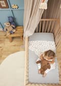 Miniatyrbild 4 av 5: Meyco Baby Uni drap-housse lit junior - jersey - ljusgrå - 70x140/150cm