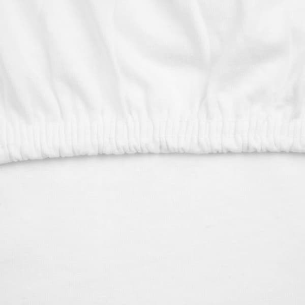 Drap housse Zollner - 00000435-090200-001 - Set med 2 sängkläder, 90x 200cm, Blandad bomull, Vit