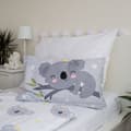 Miniatyrbild 4 av 5: Babybäddset med koala 100 x 135 cm 100% bomull, Grå