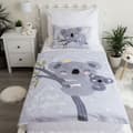 Miniatyrbild 2 av 5: Babybäddset med koala 100 x 135 cm 100% bomull, Grå