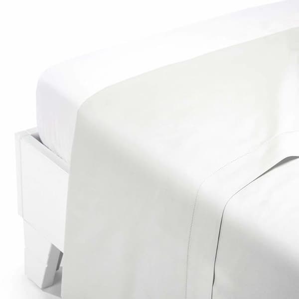 Sängkast - boutis - Caleffi överkast - 69018 - Övrigt - Enfärgad Satin Superior Lakan för dubbelsäng kräm