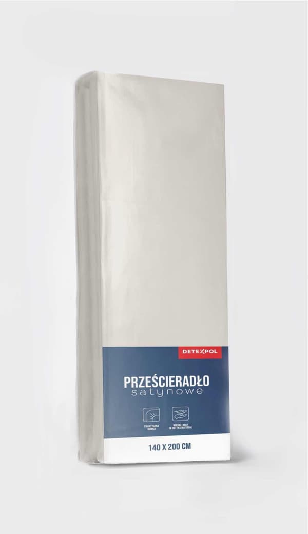 Muotoonommeltu lakana Satiini 90x200 Mikrokuitu beige