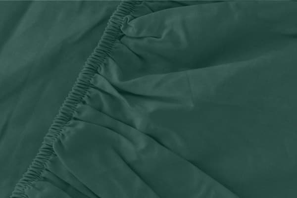 Dra-på-lakan i satin 90x200 mikrofiber grönt