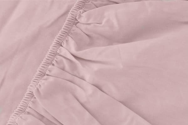 Dra-på-lakan i satin 160x200 mikrofiber rosa