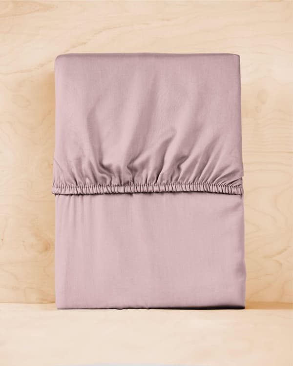 Dra-på-lakan i satin 160x200 mikrofiber rosa