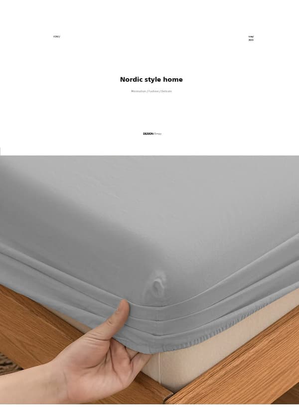 Muotoonommeltu lakana JERSEY 220x200 Harmaa