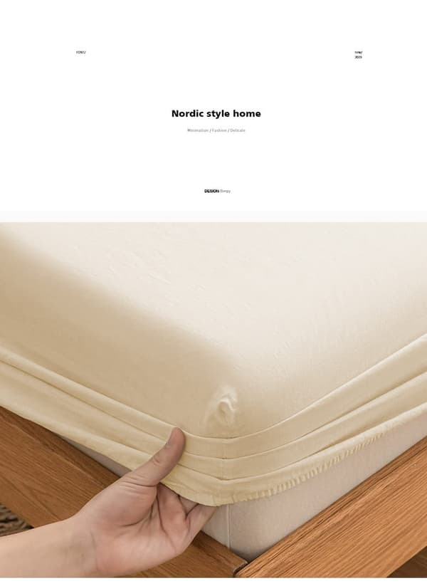 Muotoonommeltu lakana JERSEY 220x200 Beige