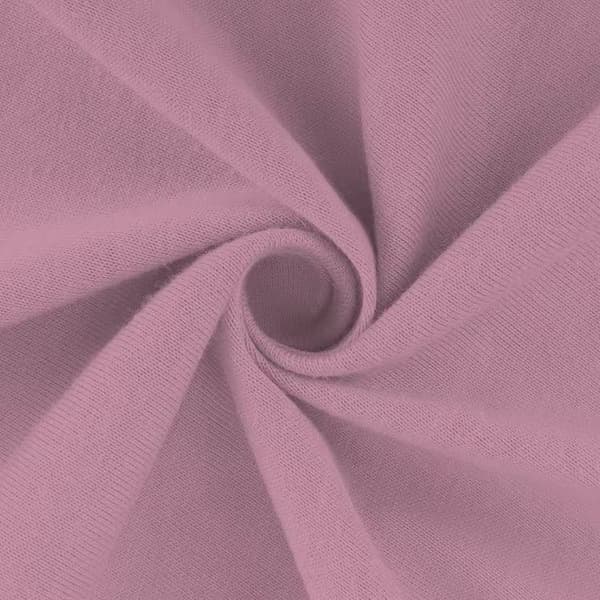 Muotoonommeltu lakana JERSEY 180x200 Pinkki Puuteri