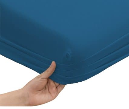 Dra-på-lakan JERSEY 220x200 Blå Denim