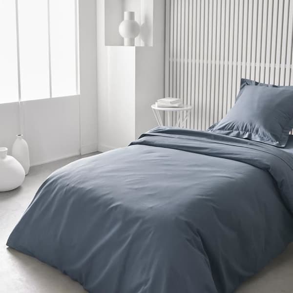 Viktigt idag Charg - 90 x 190 cm - 1 person - 100 % enfärgad bomull - denim