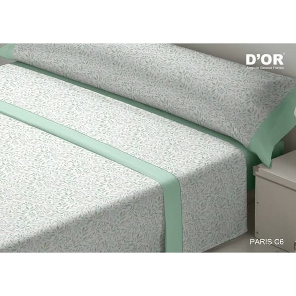Bäddset D'Or PARIS Grön Säng 120 Franela