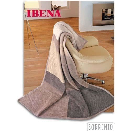 IBENA Sorrento Jacquard Överkast med Mönster Beige/Brun/Elfenben 150 x 200 cm