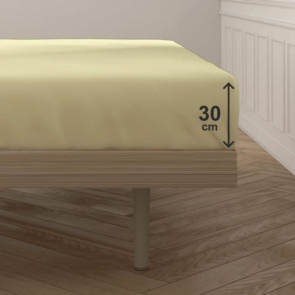 Inpassat underlakan Happy Home Mix Colors Gul Säng 80