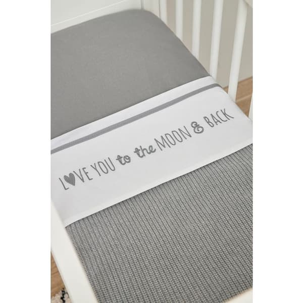 Meyco Baby Uni drahtånga - jersey - grå - 40x80/90cm