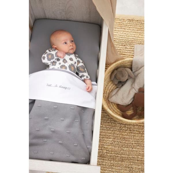 Meyco Baby Uni drahtånga - jersey - grå - 40x80/90cm