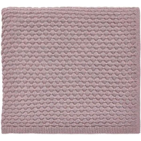 Sängöverkast - Påfågelblått hotell - 130 x 150 cm - Bomull - Mönster med stickade bubblor - Maskintvättbart