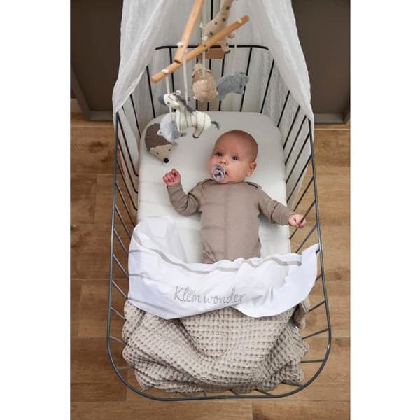 Meyco Baby Uni drap-housse för spjälsäng - paket om 2 - jersey - vit - 40x80/90cm