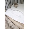 Miniatyrbild 4 av 5: Meyco Baby Uni drap-housse för spjälsäng - paket om 2 - jersey - vit - 40x80/90cm