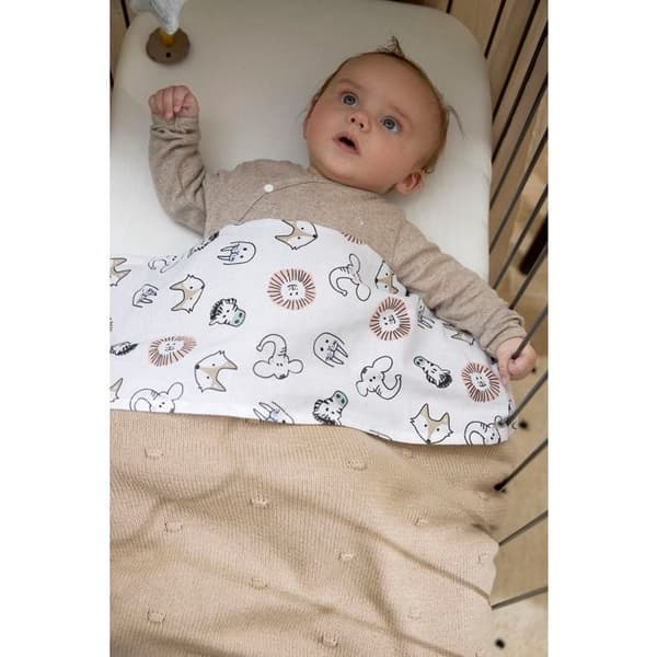 Meyco Baby Uni drap-housse för spjälsäng - paket om 2 - jersey - vit - 40x80/90cm