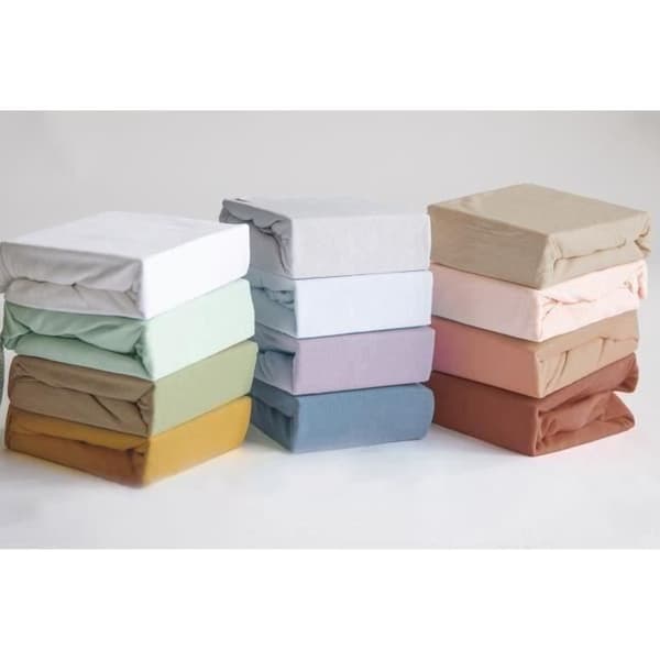 Drap housse - P'TIT DODO - 70 x 140 cm - Jersey - Karamell