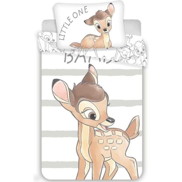 Sängkläder för bebisar - Disney - Bambi - 100% bomull - 2 delar - Maskintvättbar