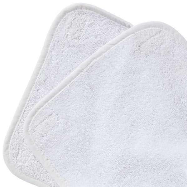 BABYCALIN Set med 2 vita skötbäddshanddukar