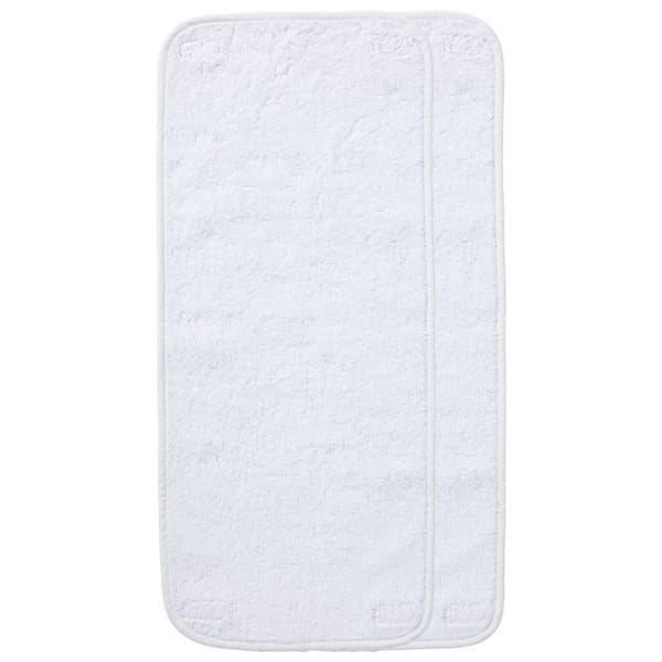 BABYCALIN Set med 2 vita skötbäddshanddukar