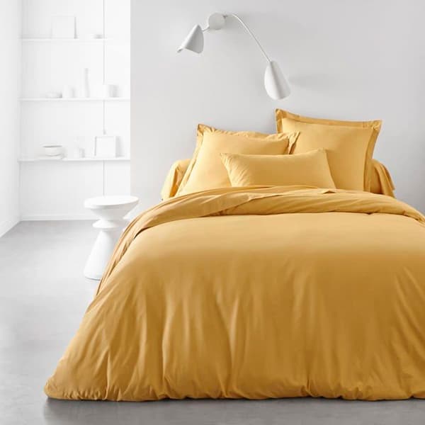 Flat Sheet Today - 120795 - Essential - Platt lakan för 2 personer 240X300 cm Vanlig bomullsgul