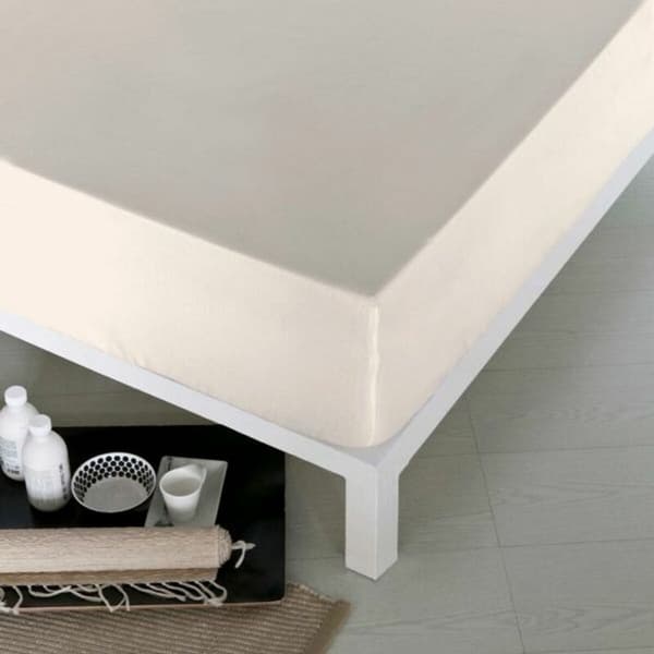 Inpassat underlakan Naturals Beige - UK liten super-king-size-säng (170 x 200 cm)
