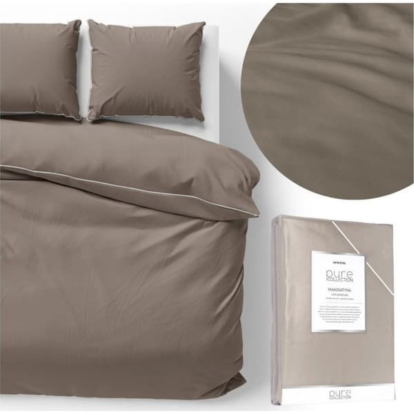 Parure av sängkläder Detexpol Sängset 220 x 200, 3 delar, Makosatyn Pure med Biza 07