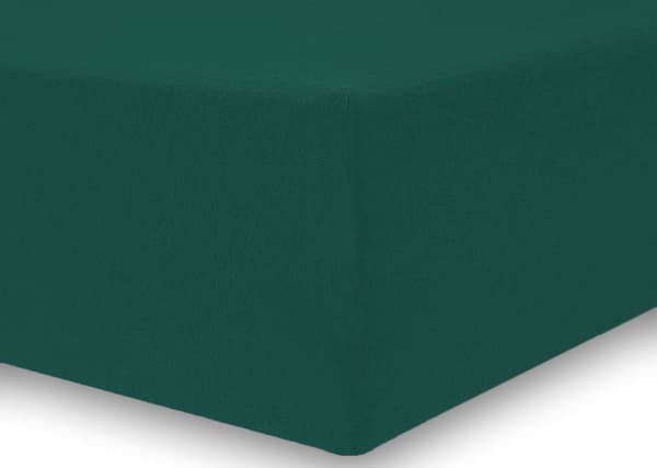 Flaskegrønt jerseylagen 130-140x200+30 med elastik
