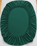 Miniatyrbillede 1 af 5: Flaskegrønt jerseylagen 130-140x200+30 med elastik