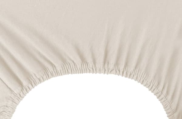 Jersey-stræklagen 200x220+25 beige