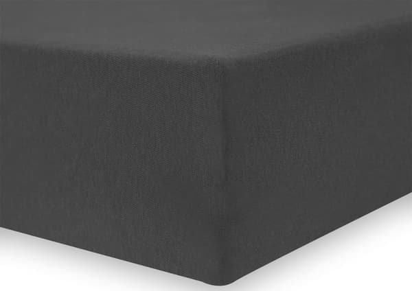 Jerseylakan 200x220+25 mörkgrått med resårband
