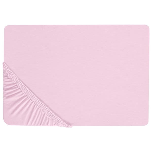 Dra-på-lakan JANBU Bomull 140x200 cm Pastellrosa Lumarko!