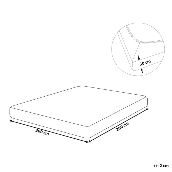 Dra-på-lakan JANBU Bomull 200x200 cm Vinröd Lumarko!