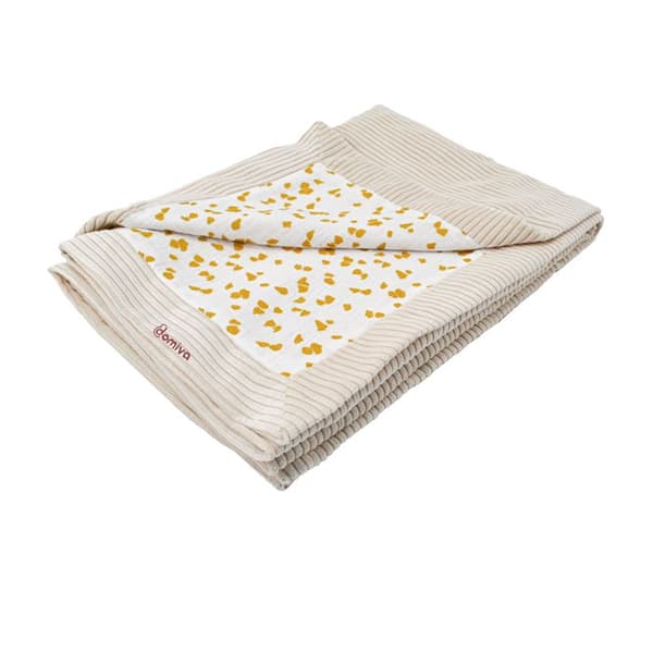 Vändbar filt i safaristil Beige 75x100 cm