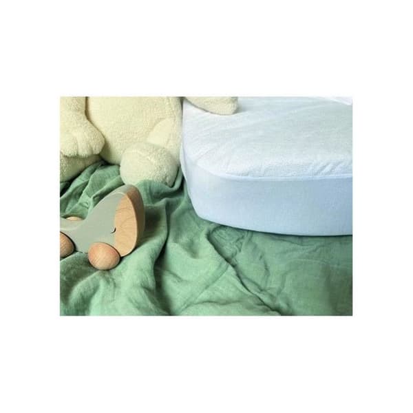 Babymadrasskydd 60x120 - Babymadrasskydd - Tyst - Vattentätt - Absorberande - Oeko-Tex - Tillverkad i Europa - 60x120cm Vit