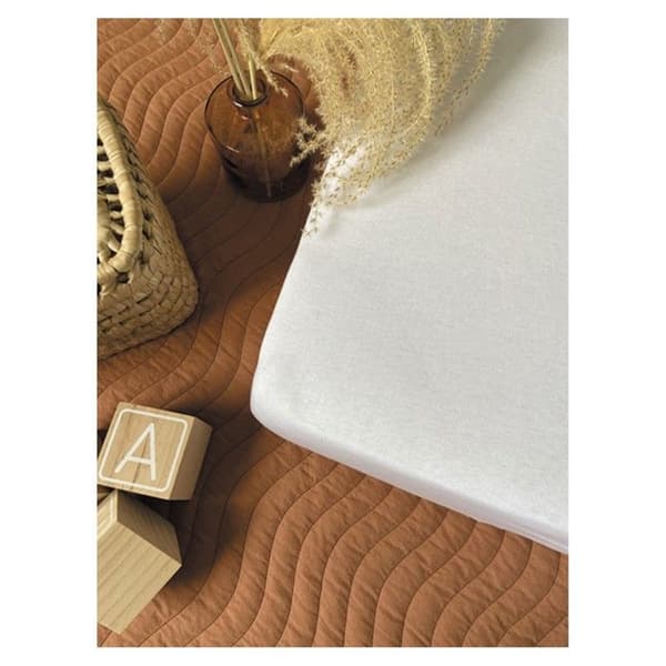 Zen Baby Madrasskydd 60x120 - Baby Madrasskydd - Viskos Bambu - Tyst - Vattentät - Absorberande - Oeko Tex Vit