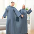 Miniatyrbillede 1 af 10: Dobbelt Krammetæppe mede centreret lomme Doublanket InnovaGoods - Blå