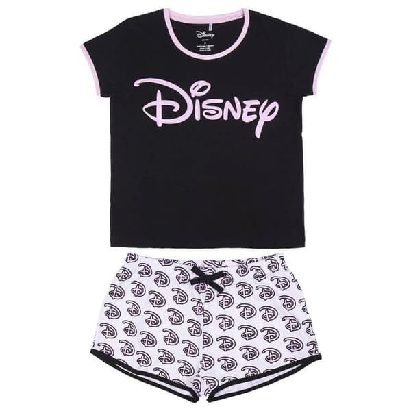Nattøj Disney Sort (Voksne) - S