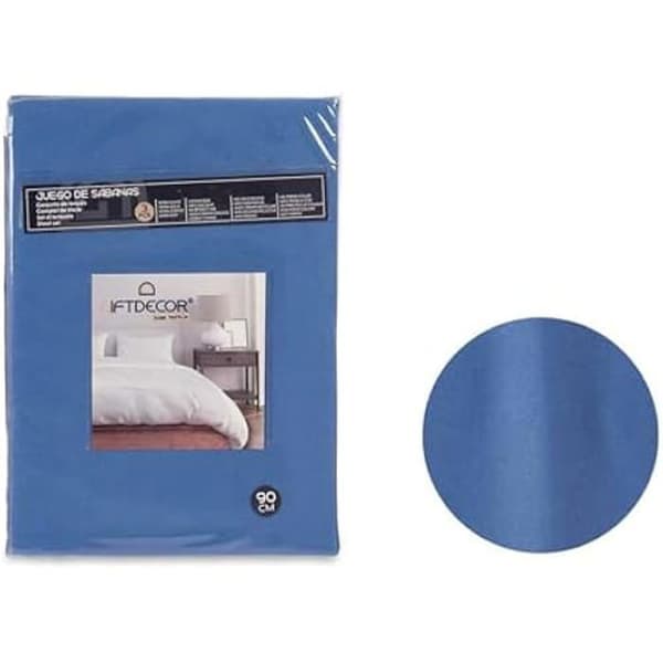 Blå bäddset för 90 cm säng - Presentdekor - 3 delar - Flerfärgad - Tvättbar