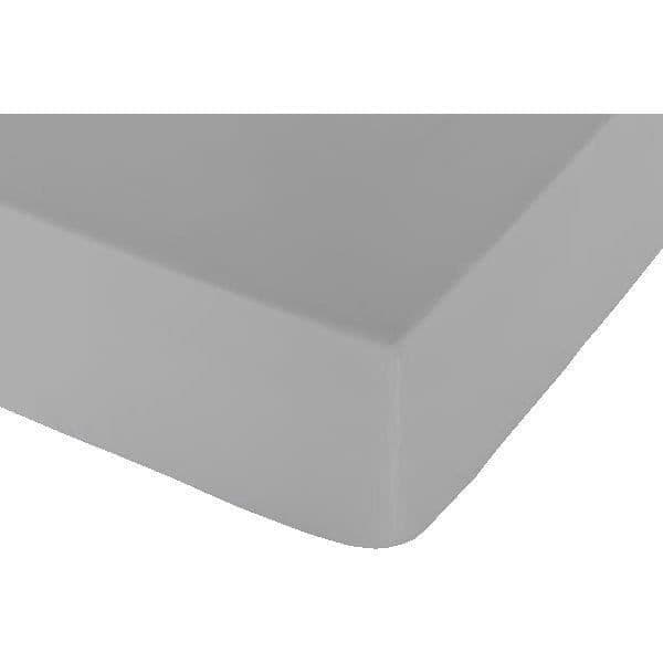Lakan Naturals Grey - mått:Storbritannien liten dubbelsäng (120 x 200 cm)