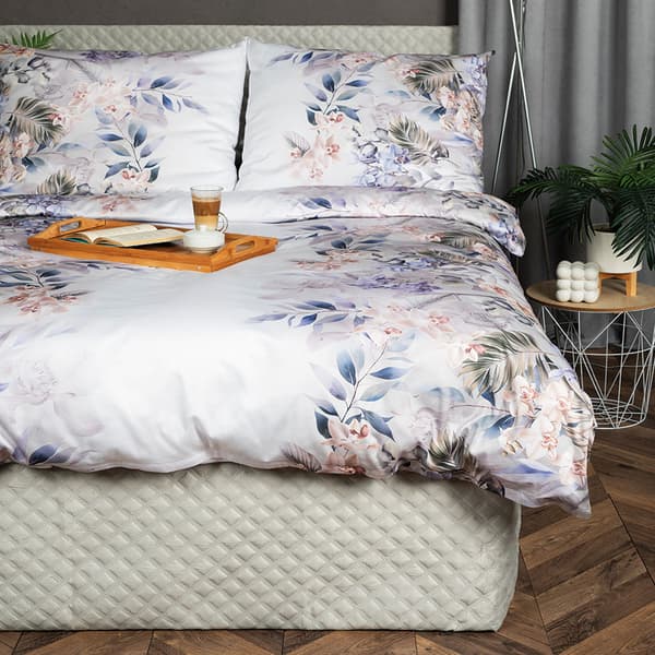 ORCHIDEA, PREMIUM sengesæt i bomuldssatin 160x200 cm, dobbeltsidet tryk (så længe lager haves) T20193
