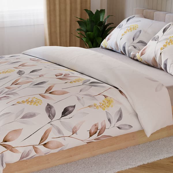 ZARIA sengesæt 220x200 cm - satin bomuld, fint blomstermønster