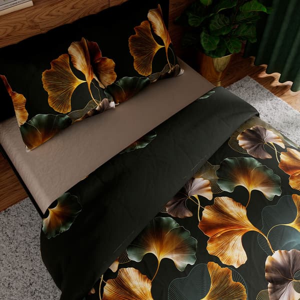 MARISEL sengesæt 220x200 cm - satin bomuld, elegant blomstermønster