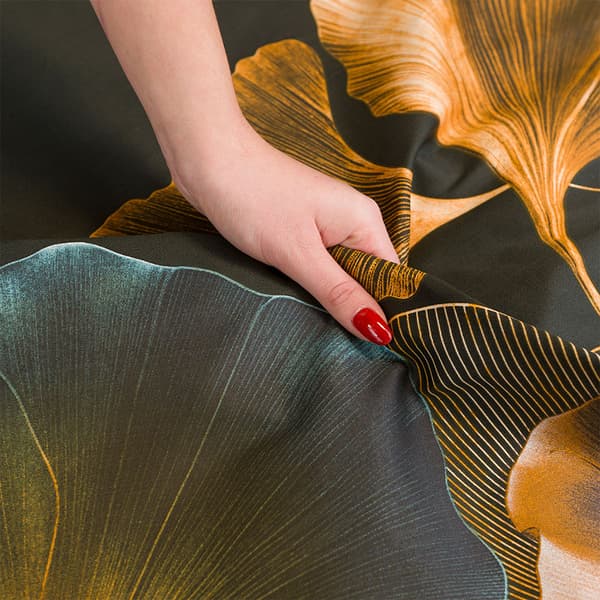 MARISEL sengesæt 220x200 cm - satin bomuld, elegant blomstermønster