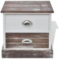 Miniatyrbilde 3 av 10: vidaXL Nattbord 2 stk brun og hvit