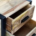 Miniatyrbilde 7 av 8: vidaXL Sidebord med 2 skuffer heltre mango 43x33x51 cm