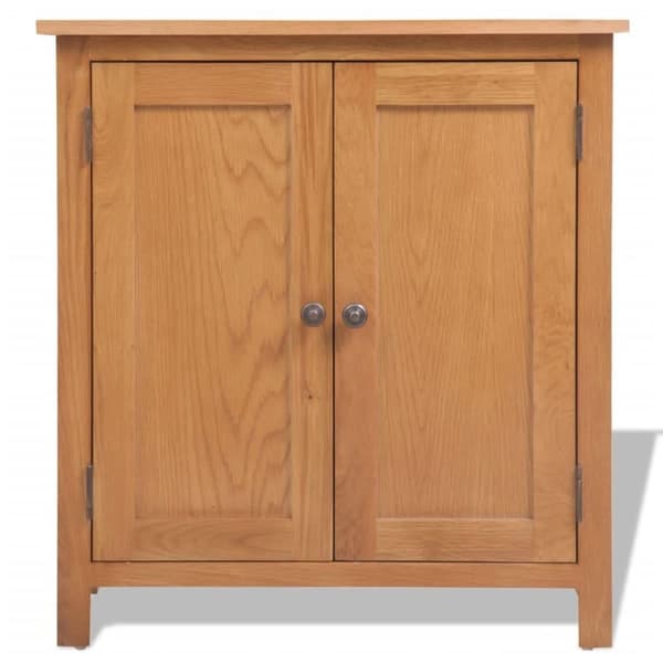 vidaXL Skjenk 70x35x75 cm heltre eik